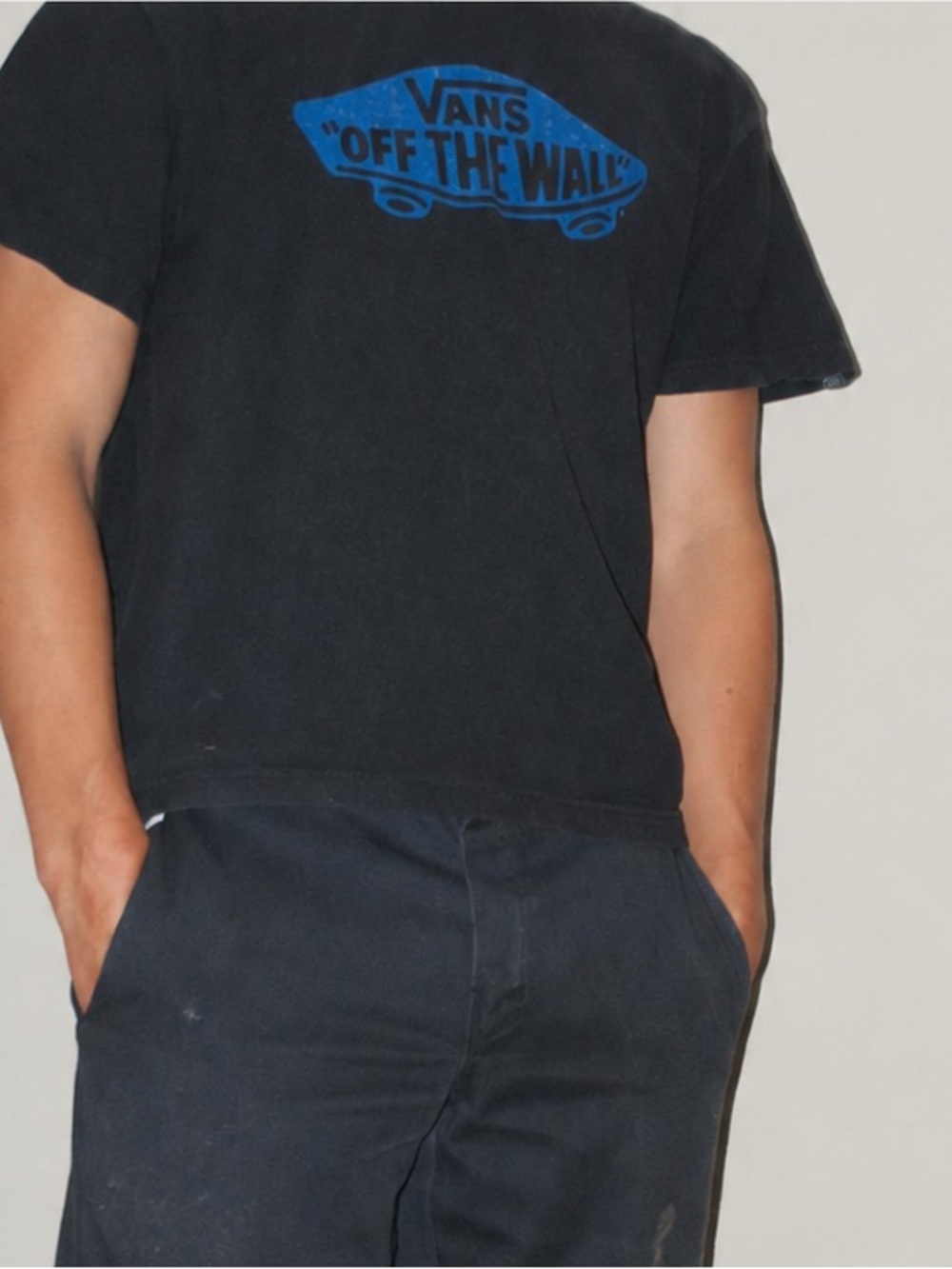 🆕 VANS Off the Wall OTF Black Tee shirt Unisex